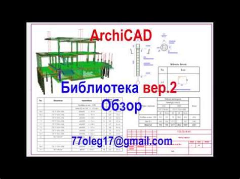 Библиотека арматуры для ArchiCAD 22: