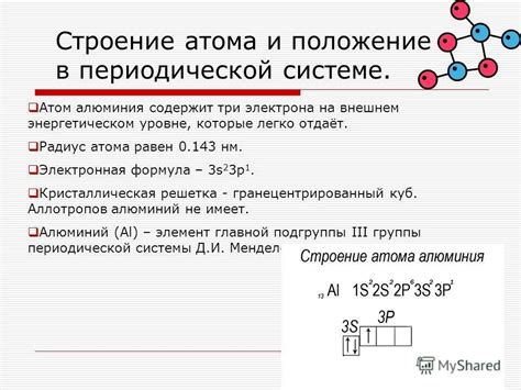 Общие понятия внешнего энергетического уровня