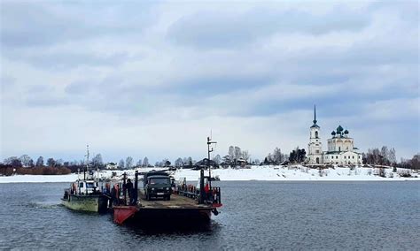 Паромная переправа в Сольвычегодске