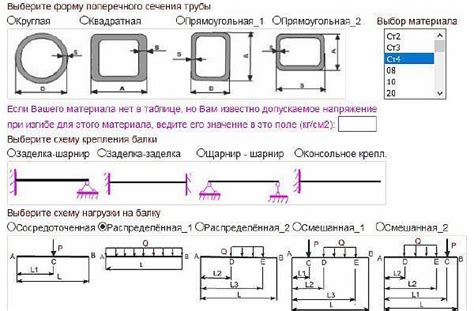 Расчет нагрузки на листовой металл в статическом режиме