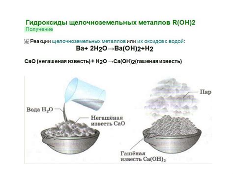 Соединения щелочноземельных металлов