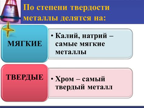 Список металлов по твердости: