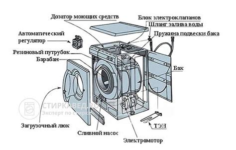 Структура стиральной машины Ока