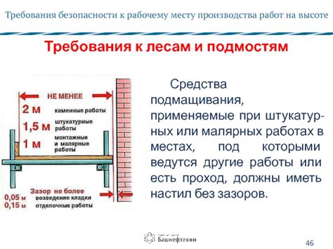 Требования к рабочему месту и безопасности