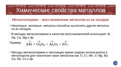 Химические реакции, применяемые в металлургии черных металлов