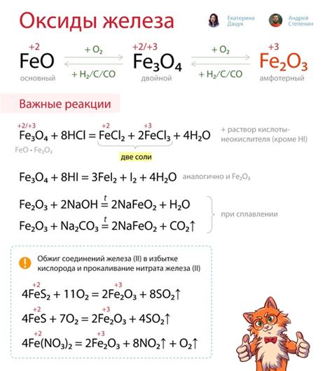 Химические реакции при взаимодействии железа с разбавленными растворами серной кислоты