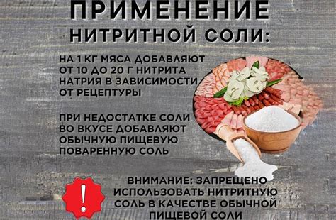 Альтернативы использованию нитритной соли при замораживании мяса