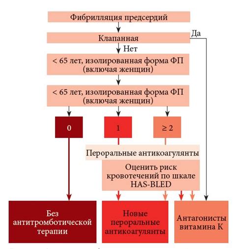 Антикоагулянты при фибрилляции предсердий: эффективность и побочные эффекты