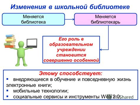 Библиотекарь в образовательном учреждении