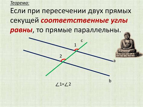 Варианты подтверждения параллельности двух прямых