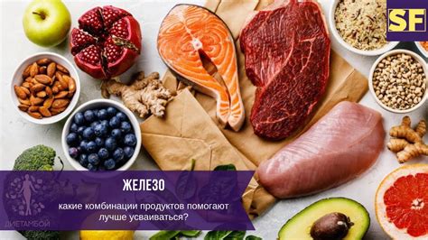 Влияние состава продуктов на усвоение железа вместе с витаминами