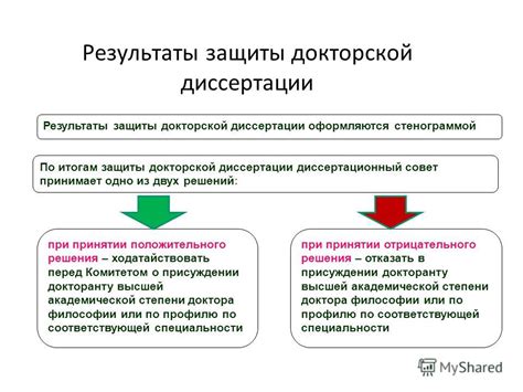 Возможность защиты докторской по другой области знаний