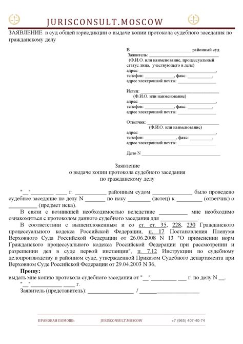 Возможность обжалования решения по выдаче копии протокола