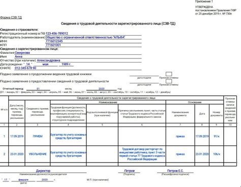 Возможные правовые последствия при расторжении СЗВ-ТД