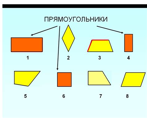 Где можно использовать четырехугольники и прямоугольники