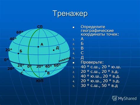 Географические координаты и значение их указания