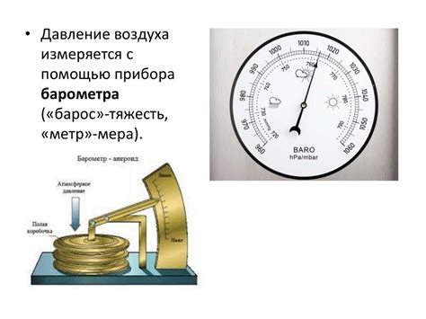 Домашнее измерение атмосферного давления