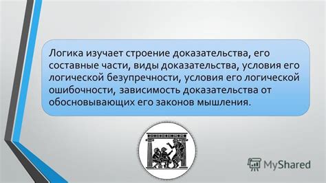 Зависимость логической части от иных частей