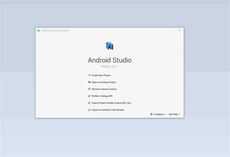 Запуск Android Studio и создание проекта