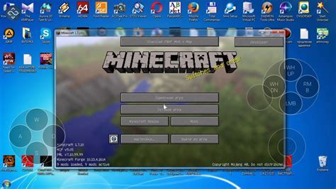 Запуск Minecraft и выбор профиля с установленным модом