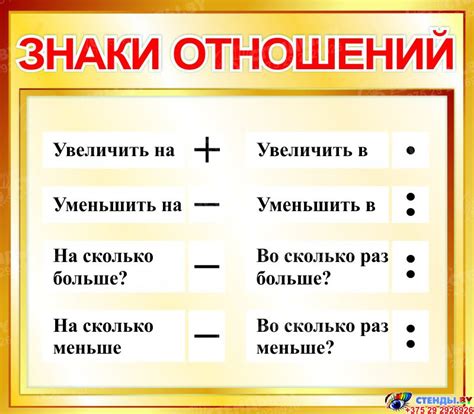 Знаки отношений