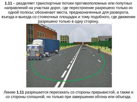 Значение желтой сплошной линии