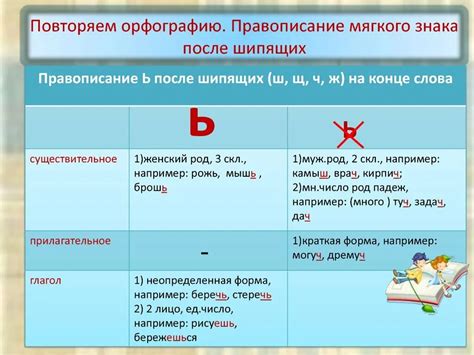 Изменение правил отображения слова "борщ" с использованием мягкого знака