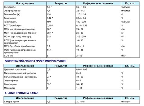 Интерпретация анализа крови