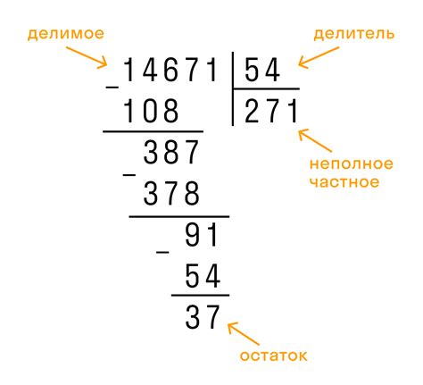 Использование деления в математике