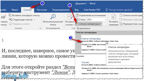 Использование сносок