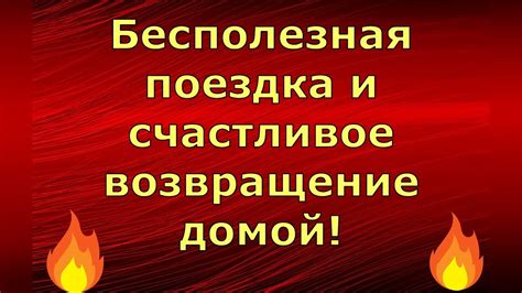 Итоговое счастливое возвращение