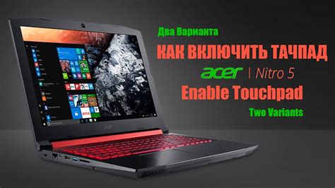 Как включить тачпад на Acer Nitro 5