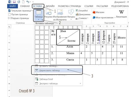 Как определить размер таблицы в Microsoft Word