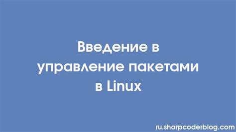 Как работает система управления пакетами в Linux