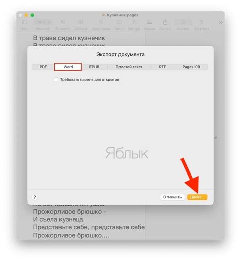 Как сохранять документы в Word на Macbook