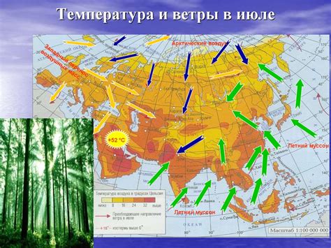 Климатические различия материков и континентов