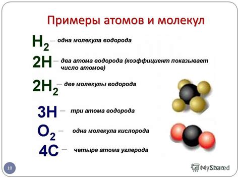 Количество атомов водорода в молекуле