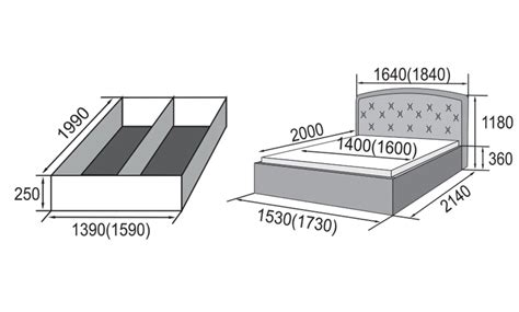 Конструкция и размеры евро кровати