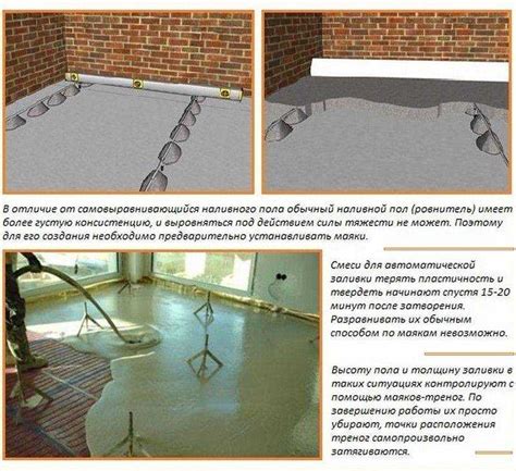 Лучшие способы заливки пола для выравнивания