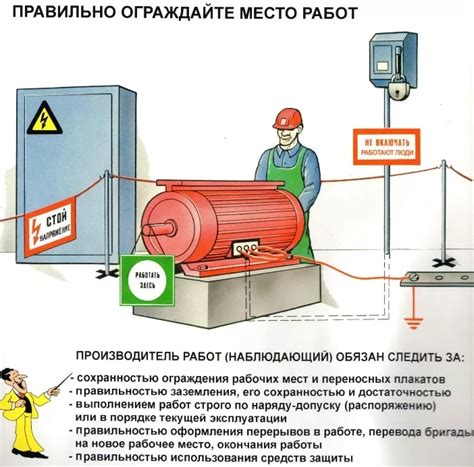 Меры предосторожности при работе с напряжением 245 вольт