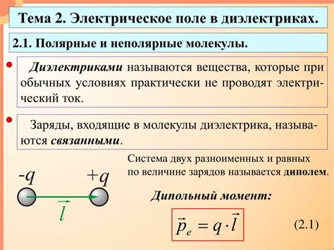 Механизм ослабления электрического поля в диэлектрике