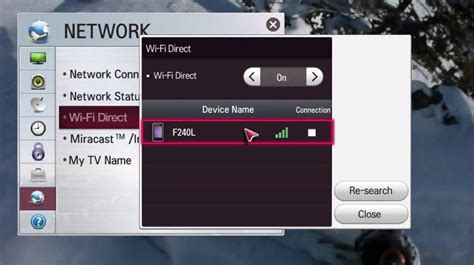 Настройка WiFi Direct на телевизоре Сони и смартфоне Apple