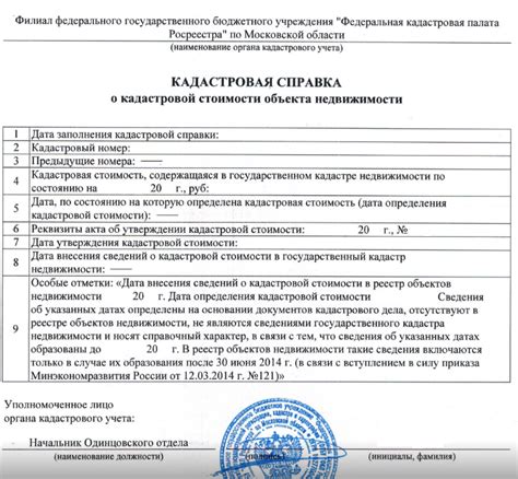 Общая информация о справке