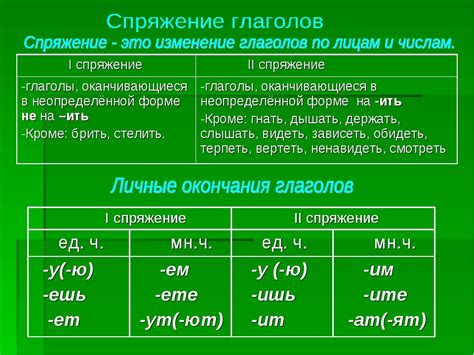 Определение спряжения глагола: пошаговая инструкция