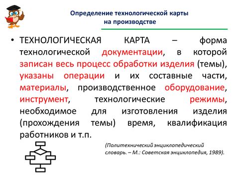 Определение технологической карты урока