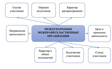 Определительные принципы функционирования международных организаций в других странах