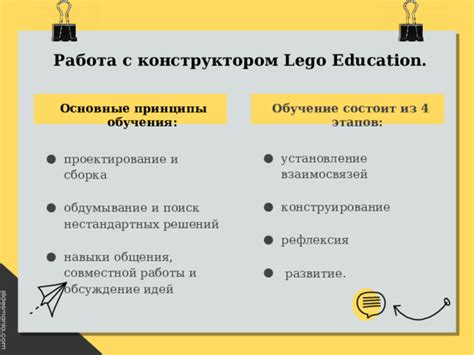 Основные принципы эффективной работы с конструктором