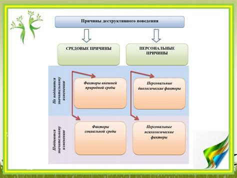 Основные причины поведения