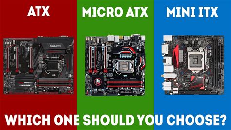 Основные характеристики mini ATX и micro ATX