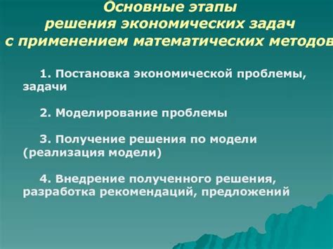 Основные шаги решения проблем